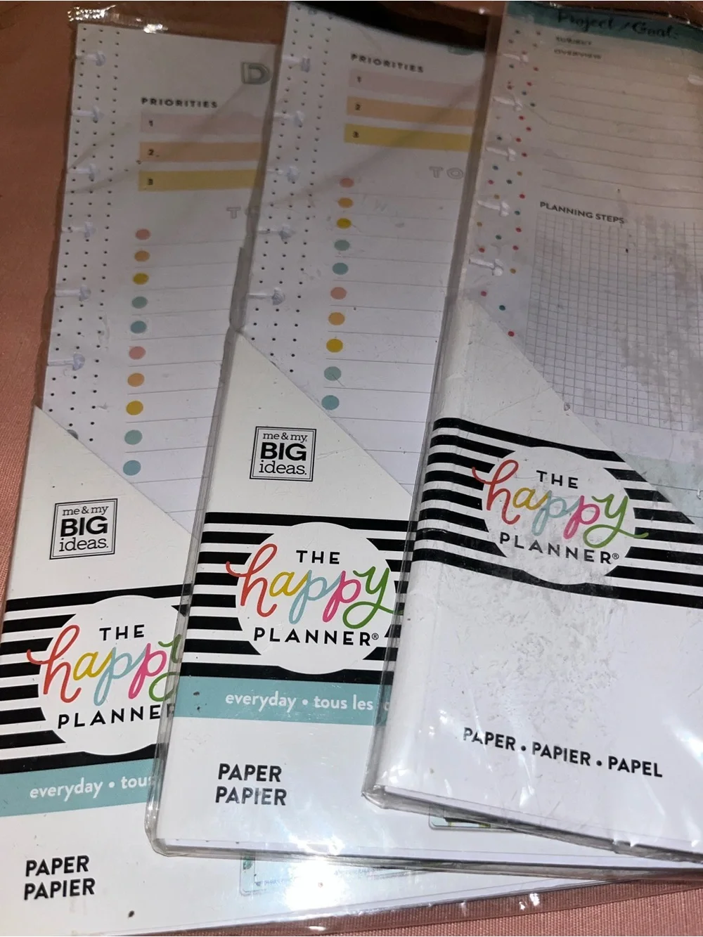 The Happy Planner Paper Pads - White with Pastel Accents